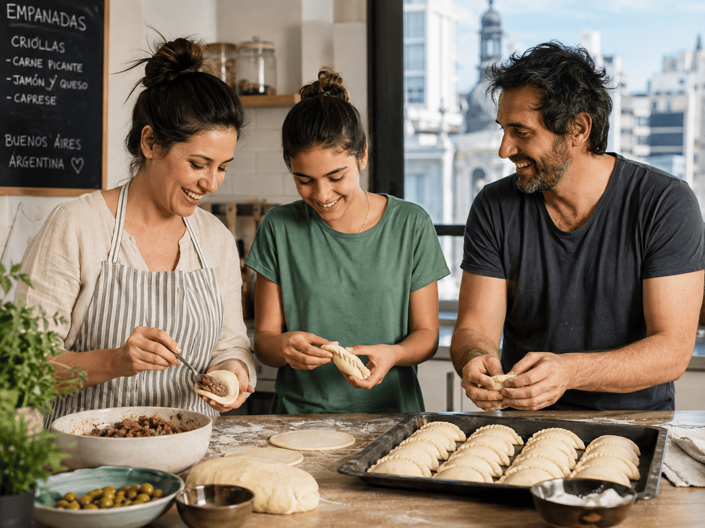 Ingredientes frescos y platos caseros